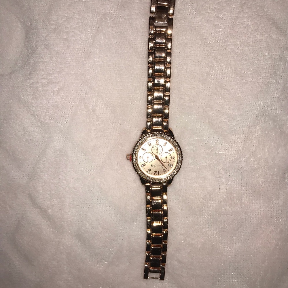 Rose gold tone watch
